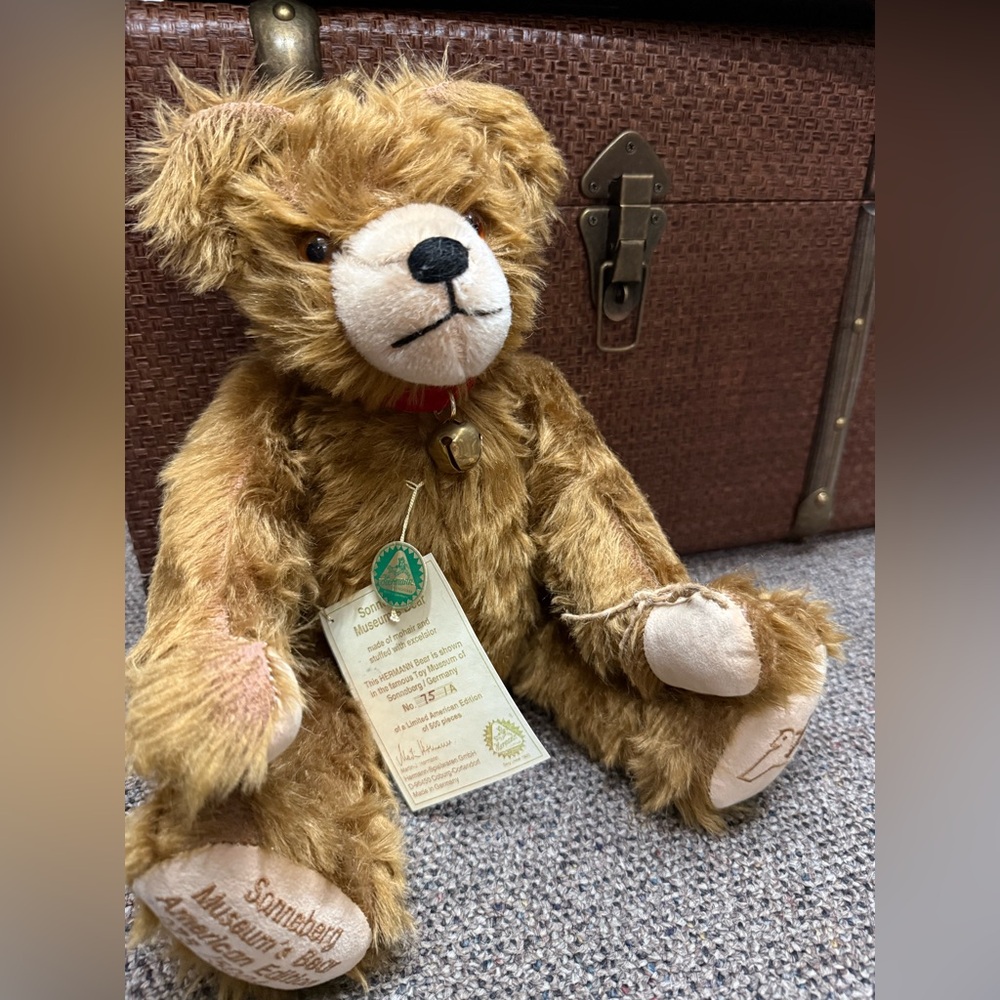 Bintage Hermann Sonneburg Teddy Bear No. 075 Growler Intact 15”